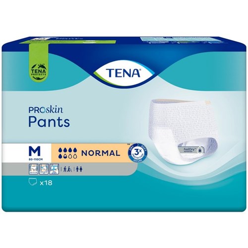 TENA ProSkin Continence Pants Unisex Normal Medium, Packs of 18