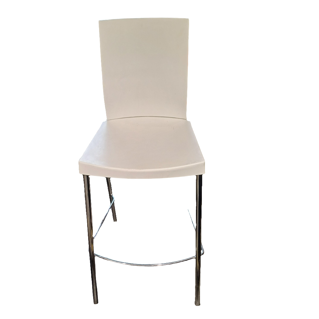 High rise white chair