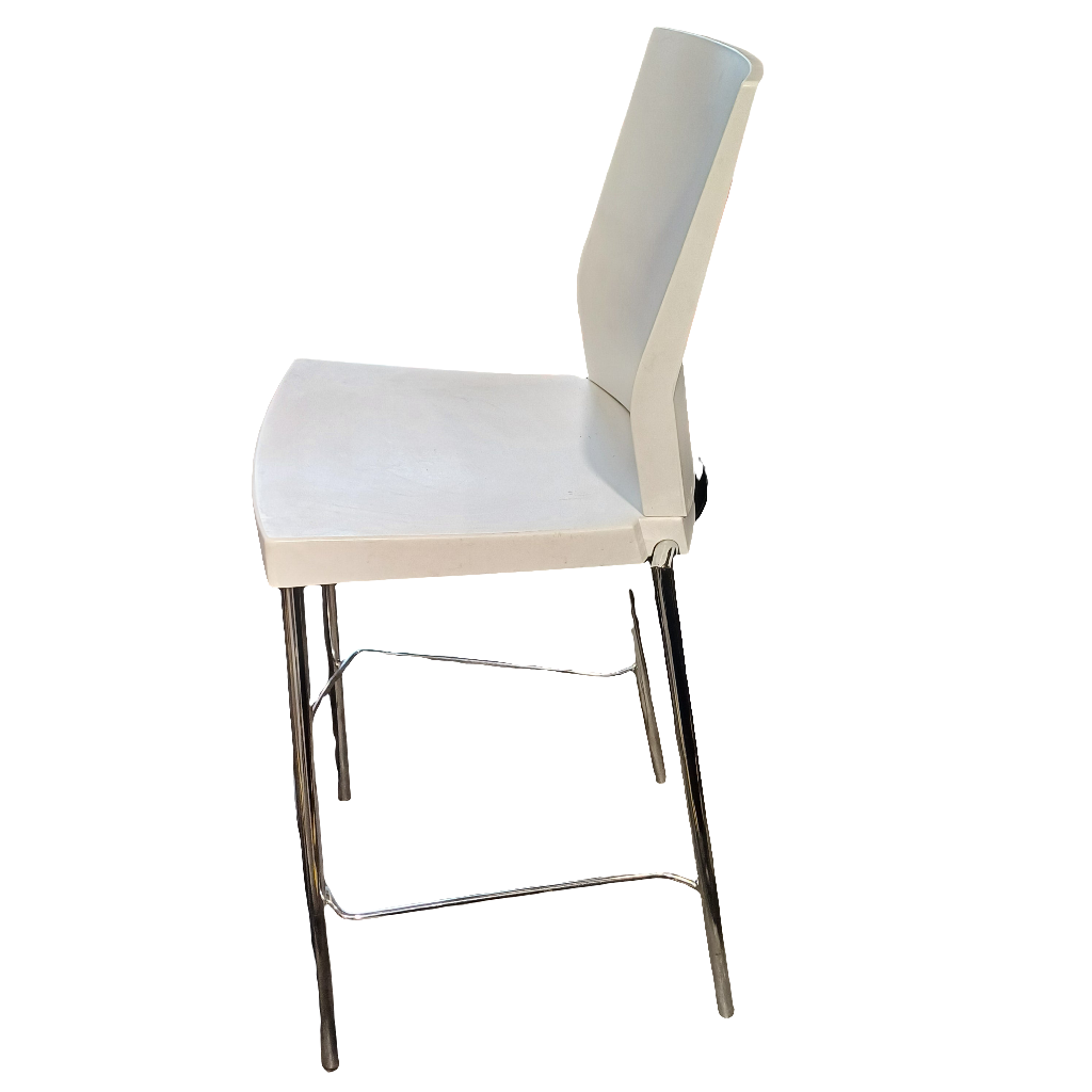 High rise white chair
