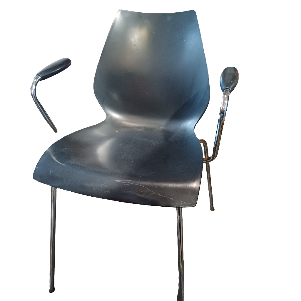 Black armchair