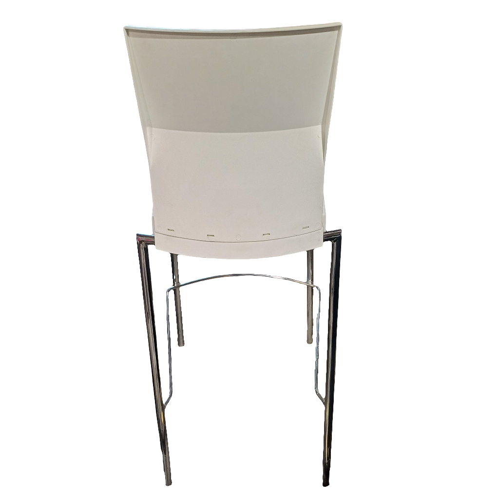 High rise white chair