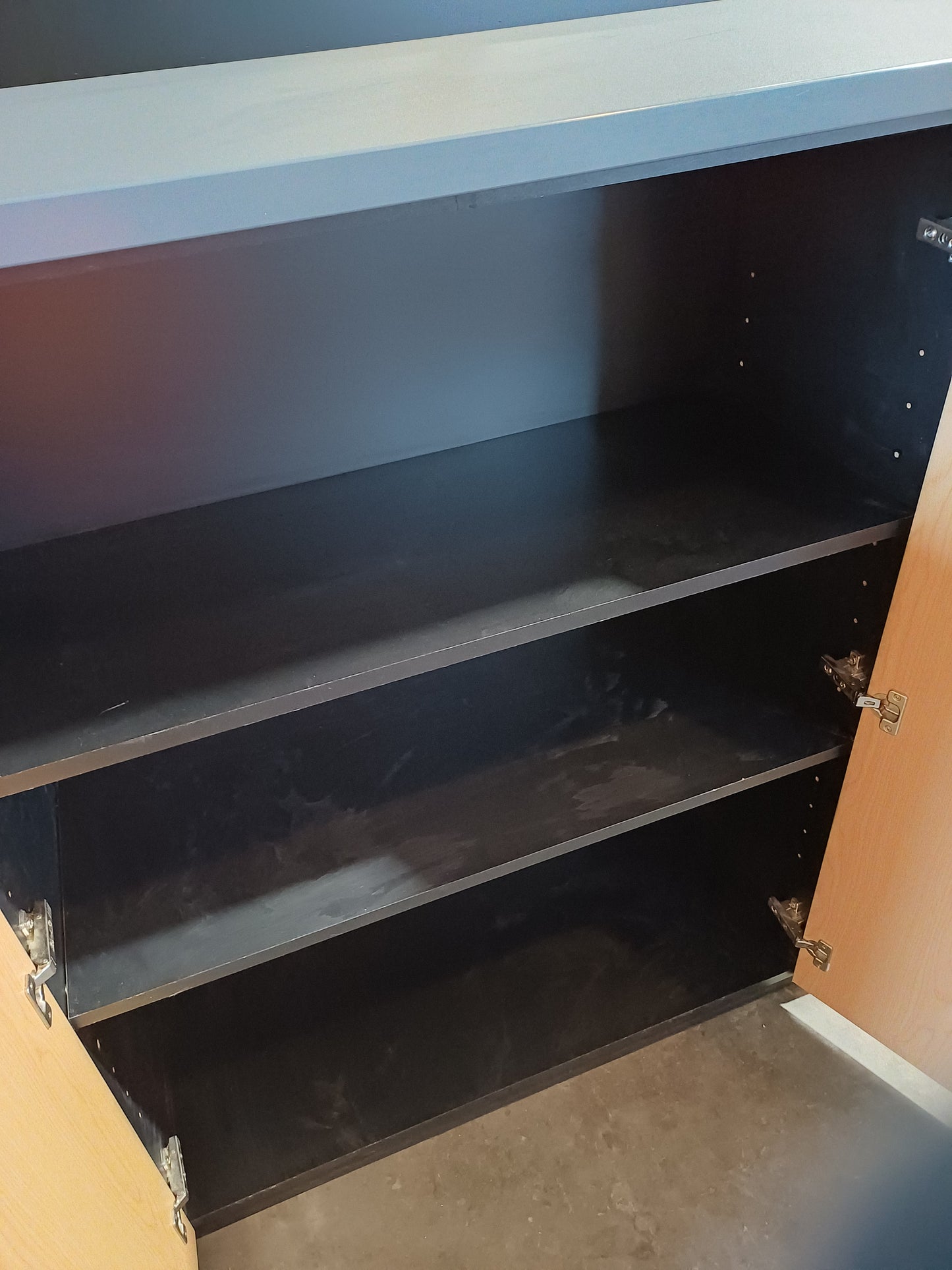 Brown double cupboard
