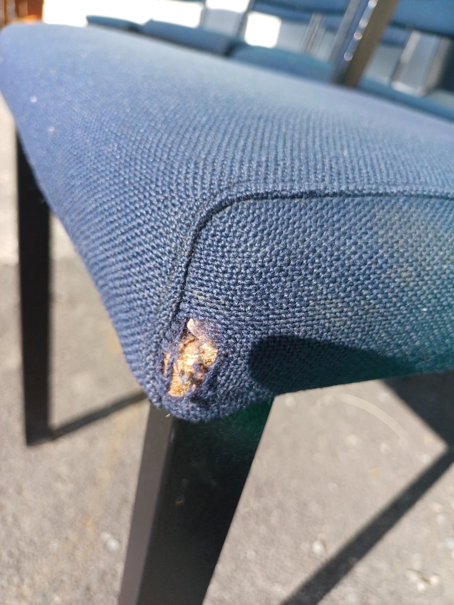 Blue office chair