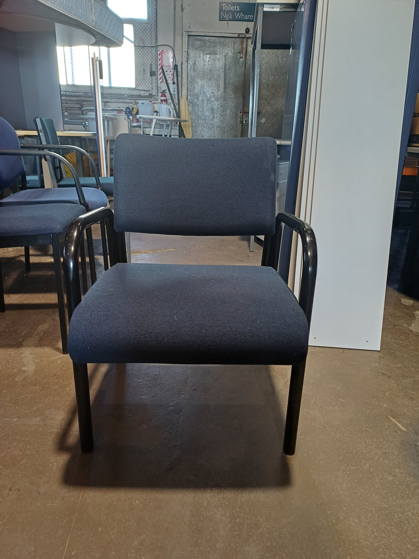 Navy Reception Chair