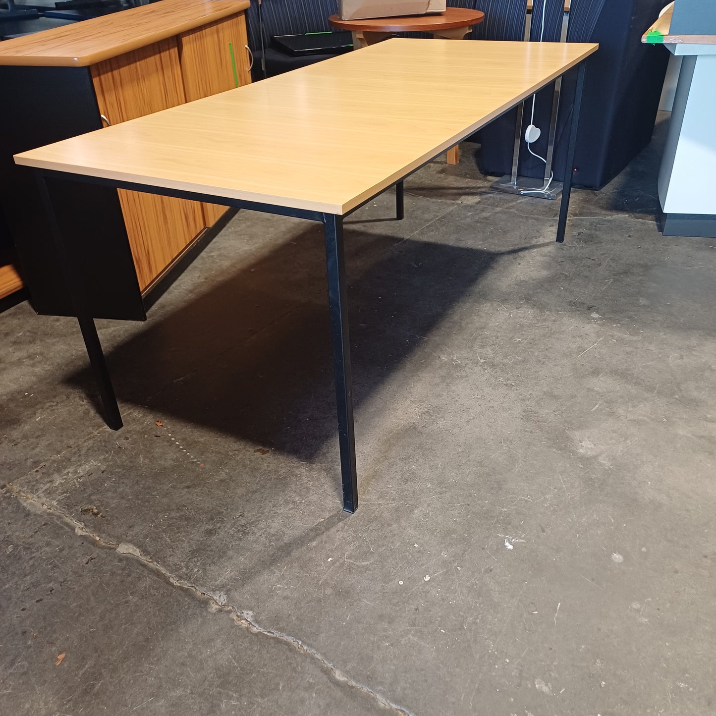 Straight Desk - Light Brown