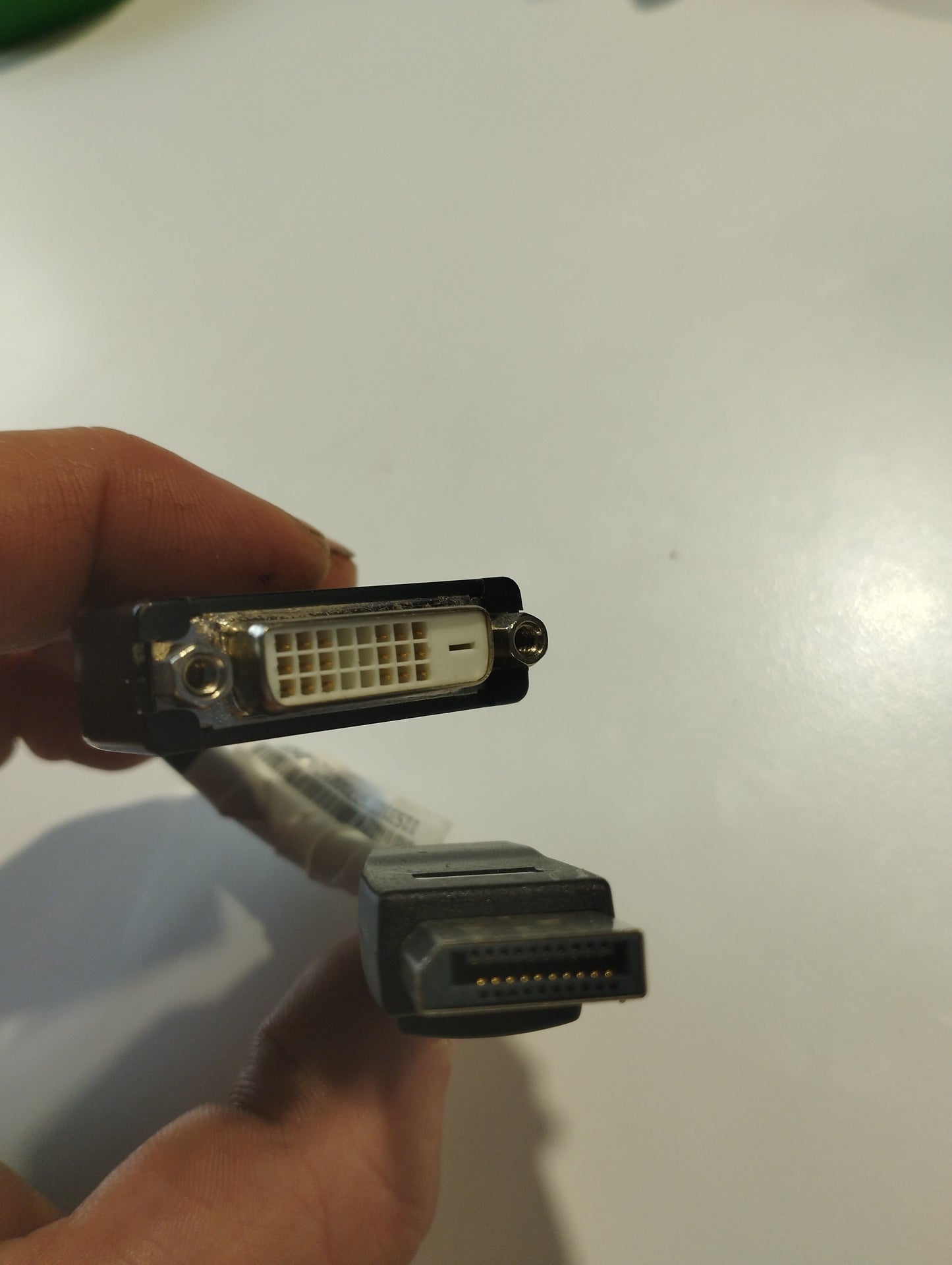 DisplayPort male to DVI-D single link female cable