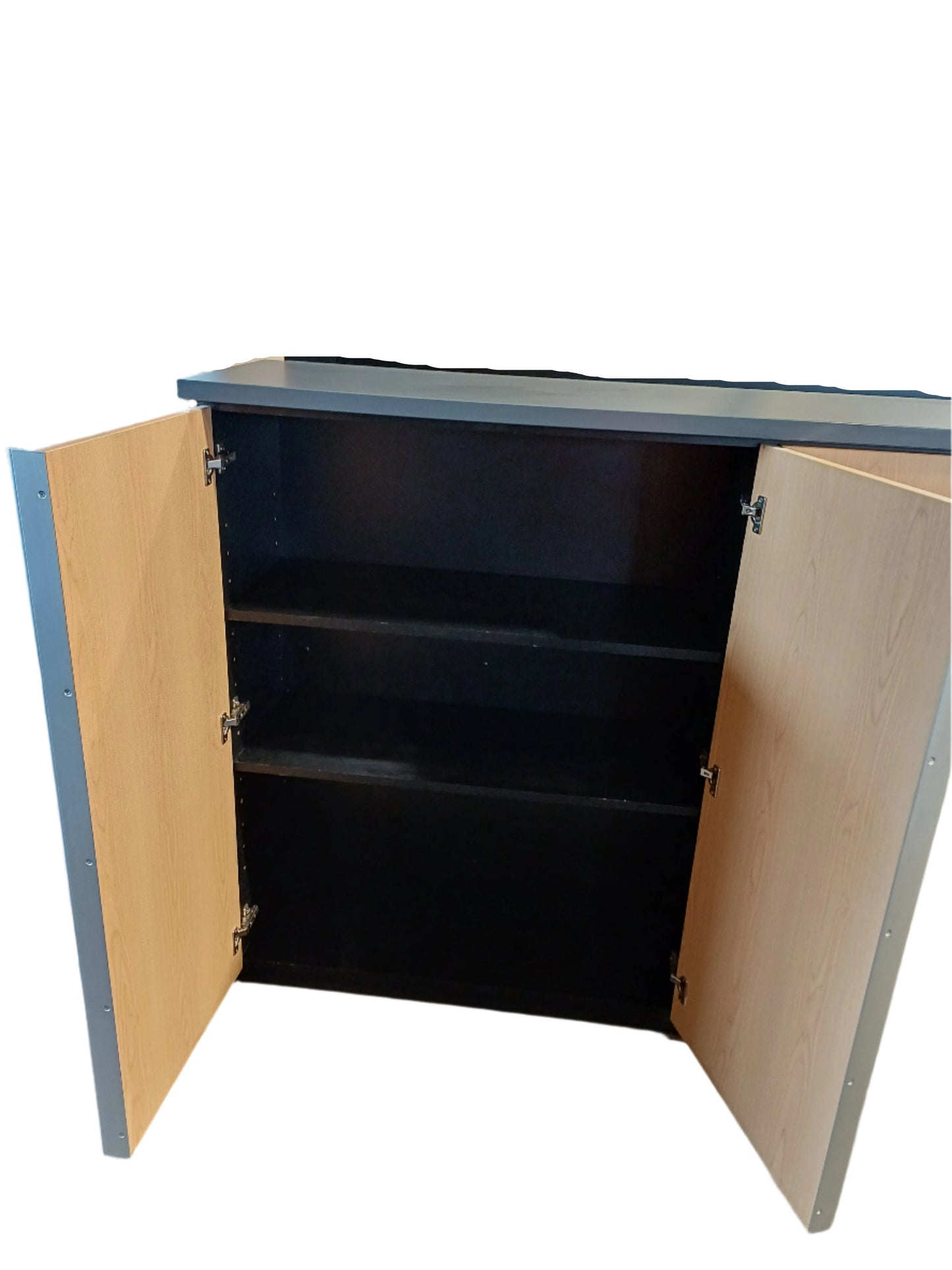 Brown double cupboard