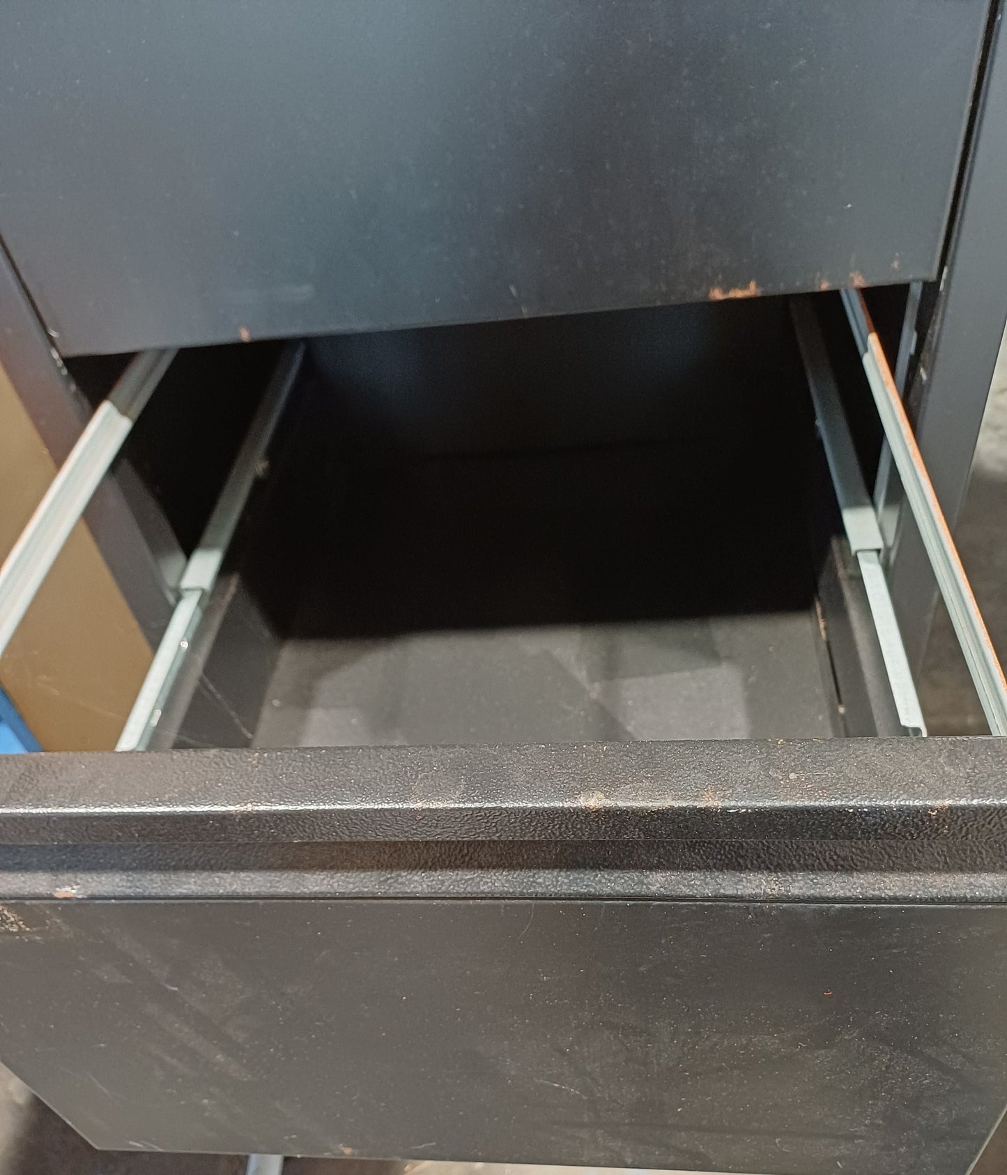 Black filling cabinet