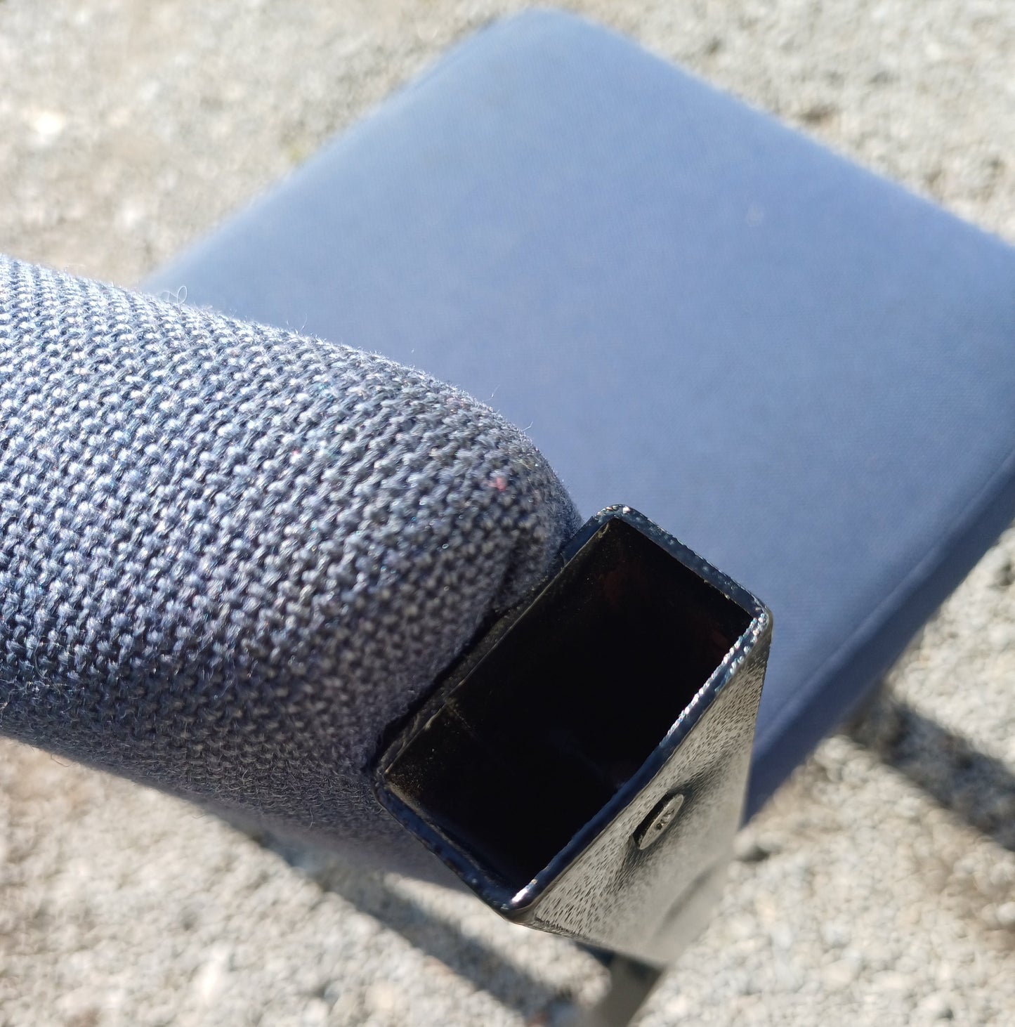 Blue office chair
