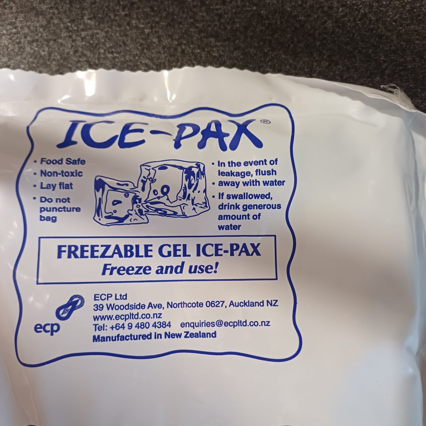 Freezable ice pax