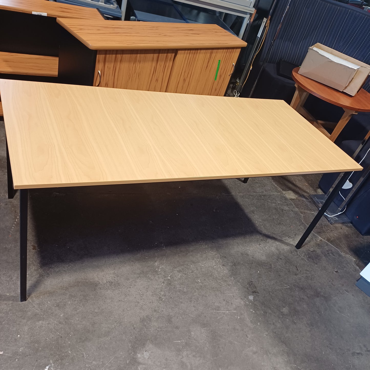 Straight Desk - Light Brown