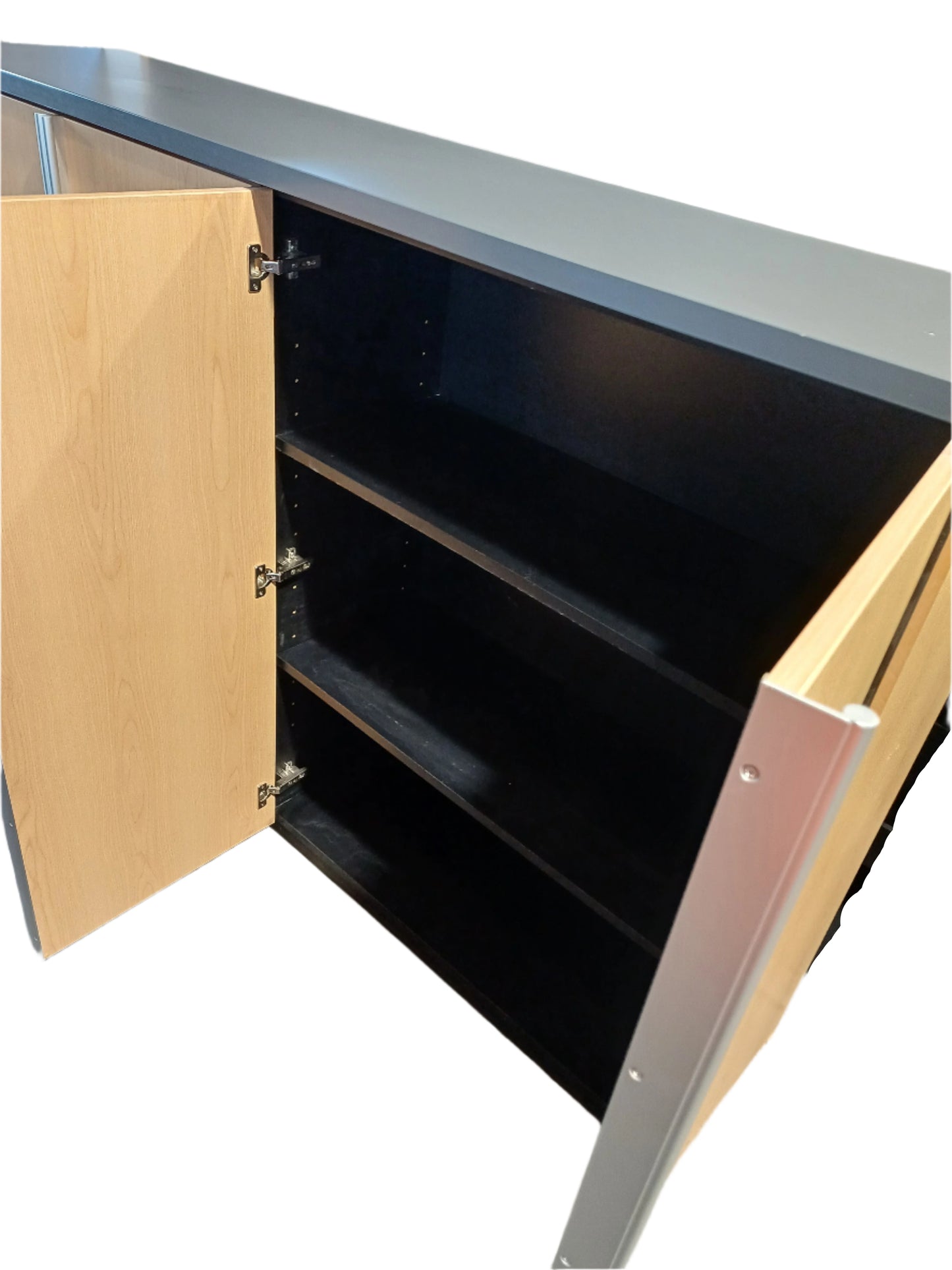Brown double cupboard