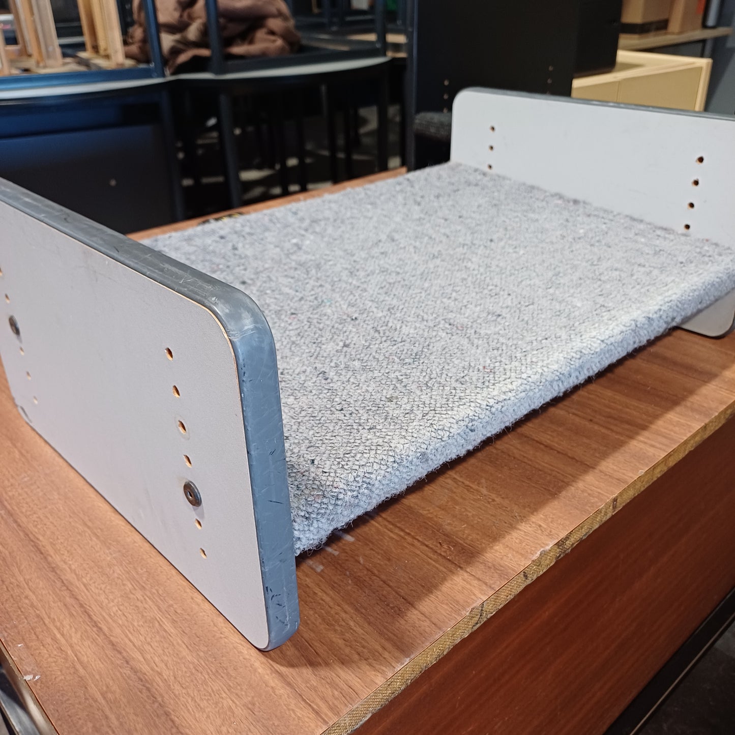 Adjustable foot stool- grey