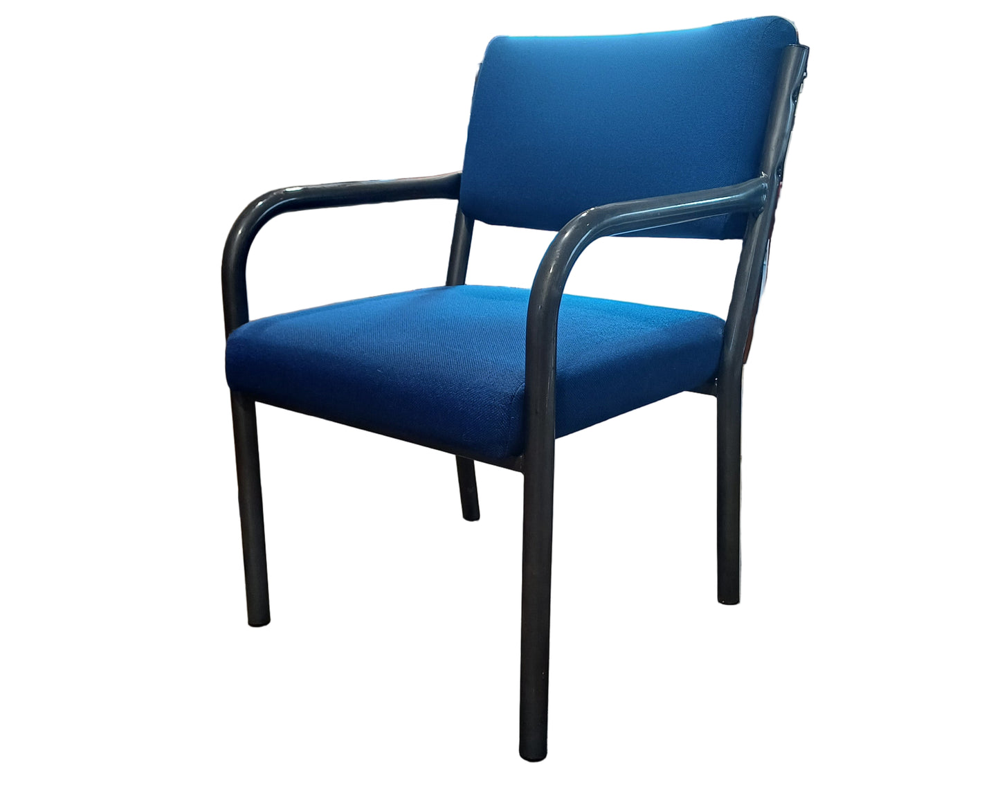 Blue Cushioned Arm Chair