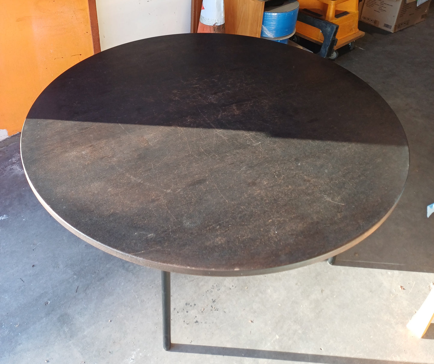 Brown Round Table