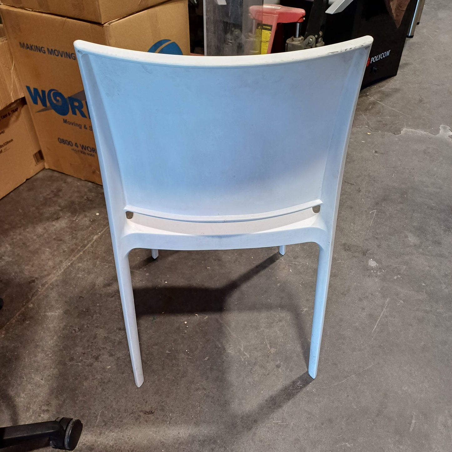 White plastic Chair