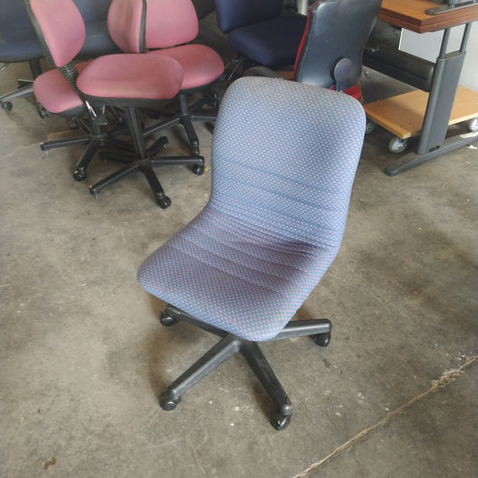 Office Chair - Blue Pattern