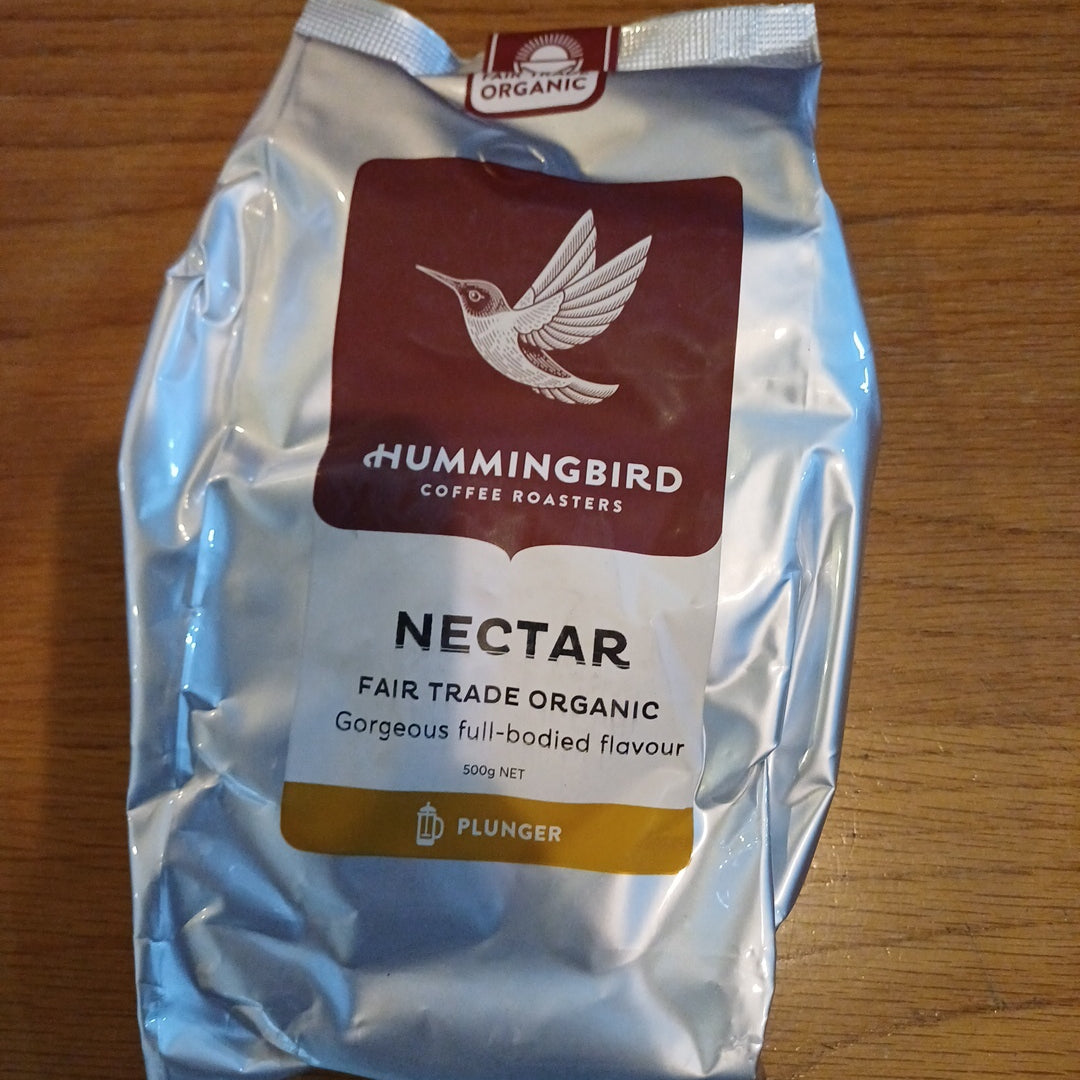 Hummingbird Organic Plunger & Filter Coffee Nectar 500g