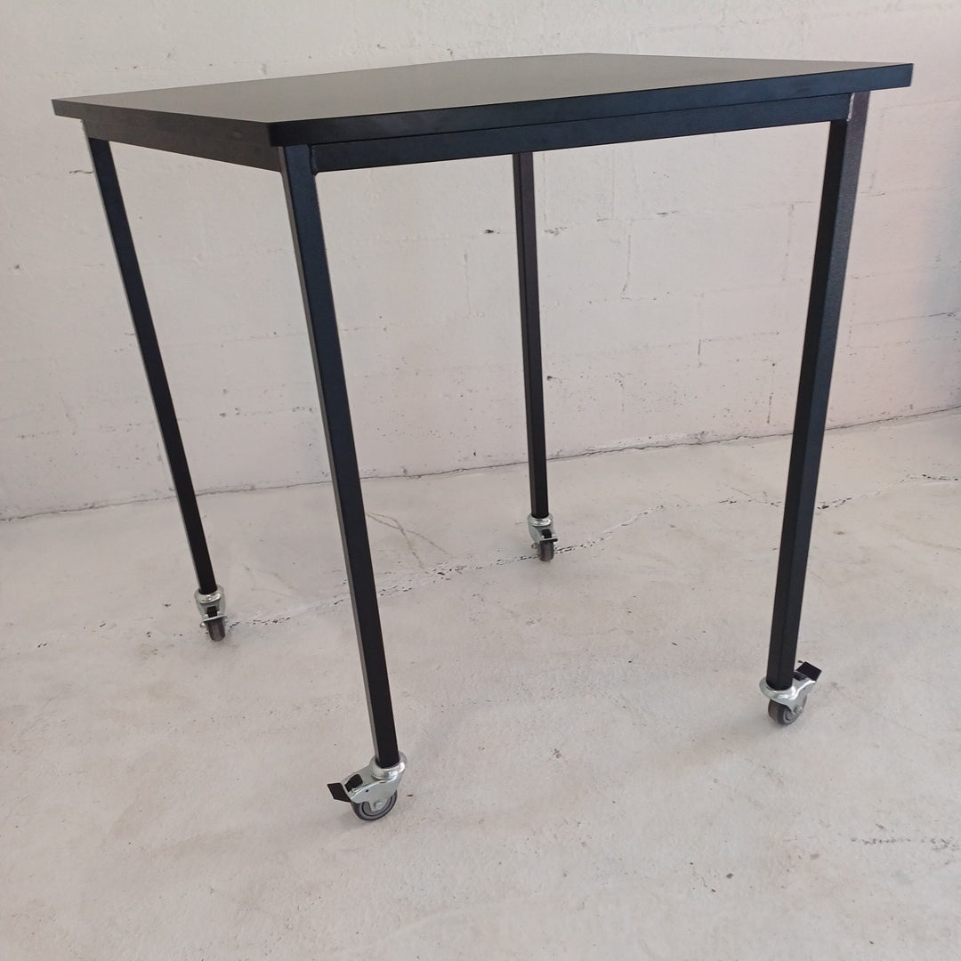 Tall table-Black-On wheels