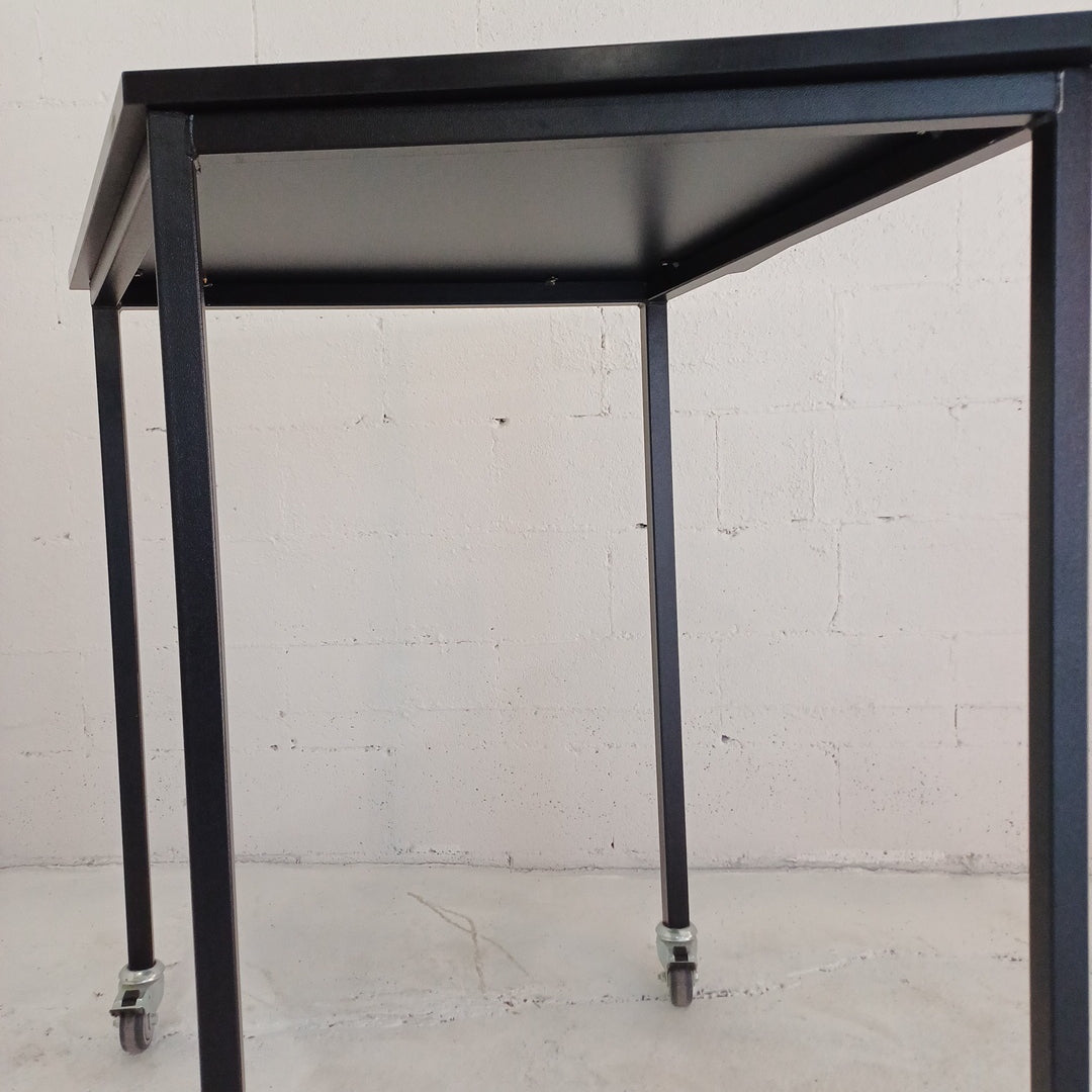 Tall table-Black-On wheels