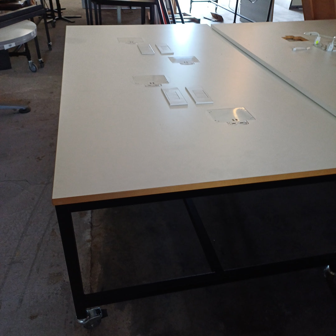 Large Table-White-On wheels