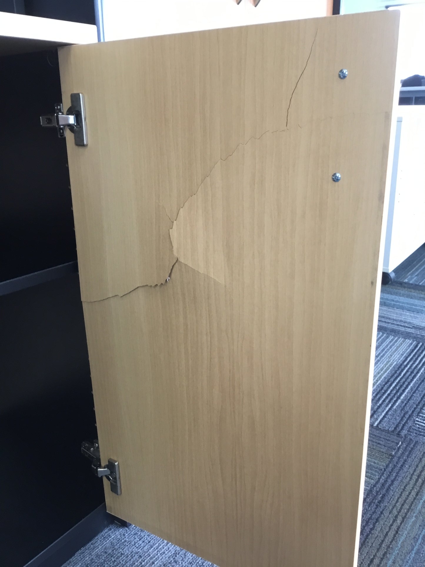 Large Woodgrain Storage Shelf