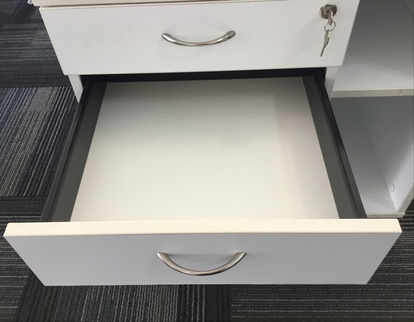 Left side drawers cabinet with Lock/Key