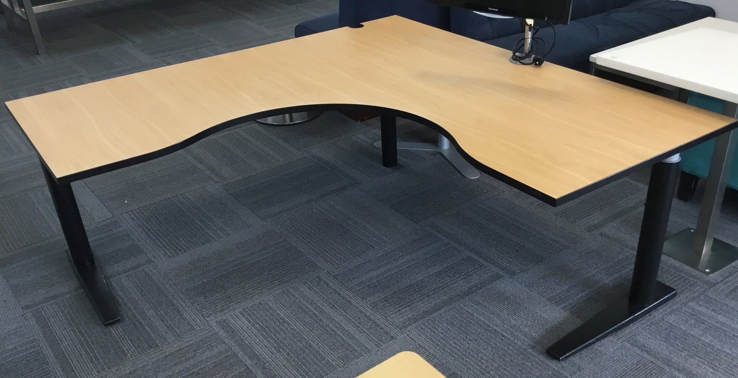 L-shape Desk- Wood Grain Top