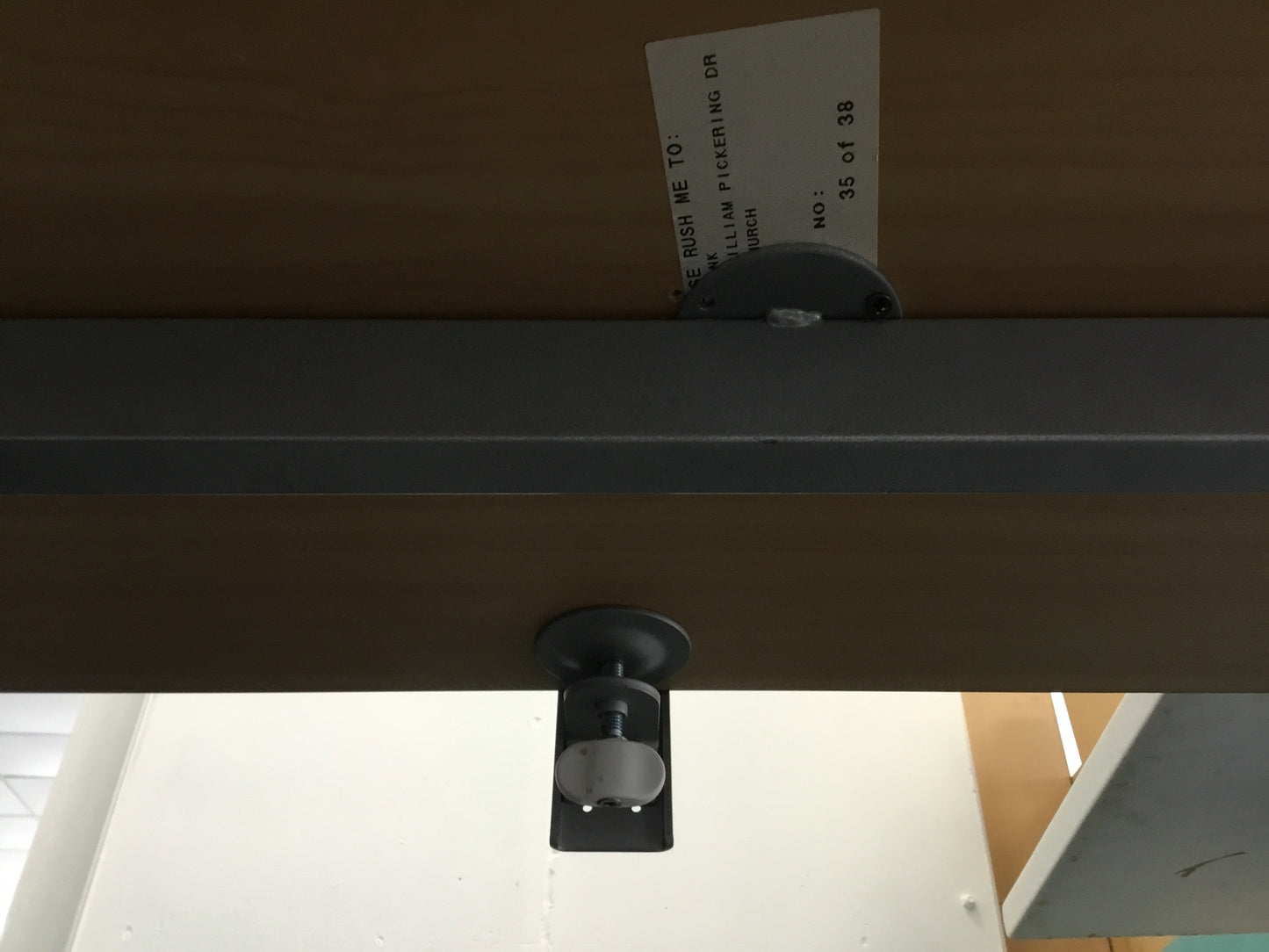 L-shape Desk- Wood Grain Top