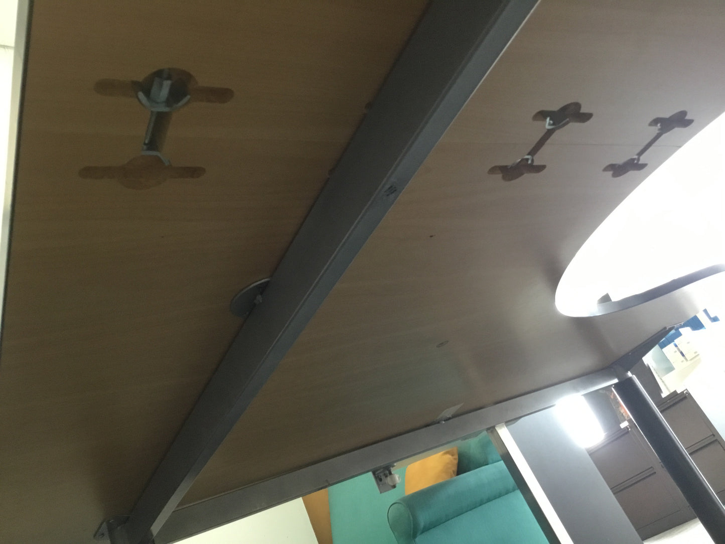 L-shape Desk- Wood Grain Top