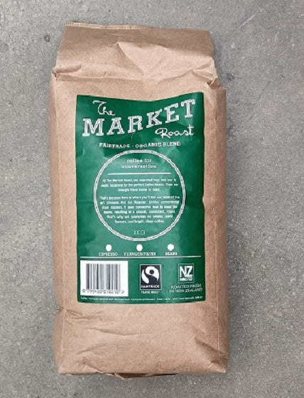 The Market Roast Fairtrade Organic Coffee Beans 1kg