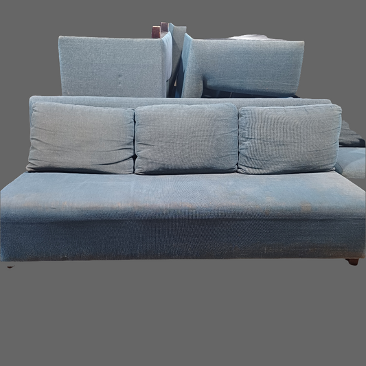 3 Seater Couch-Blue