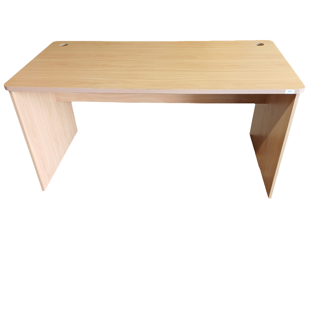 Straight Office Desk - White