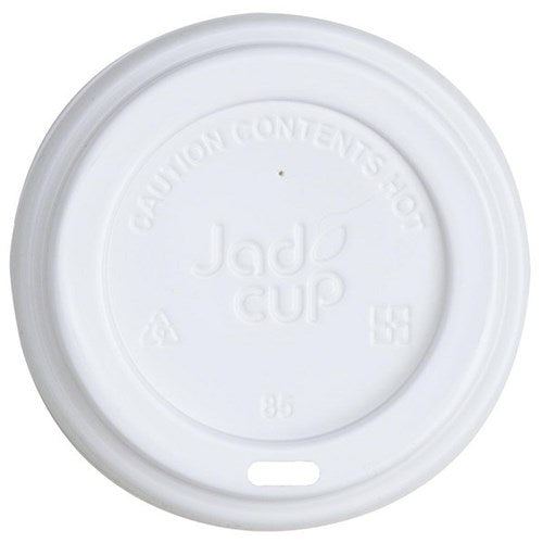Plastic Cup Lids- White, Carton of 1000s