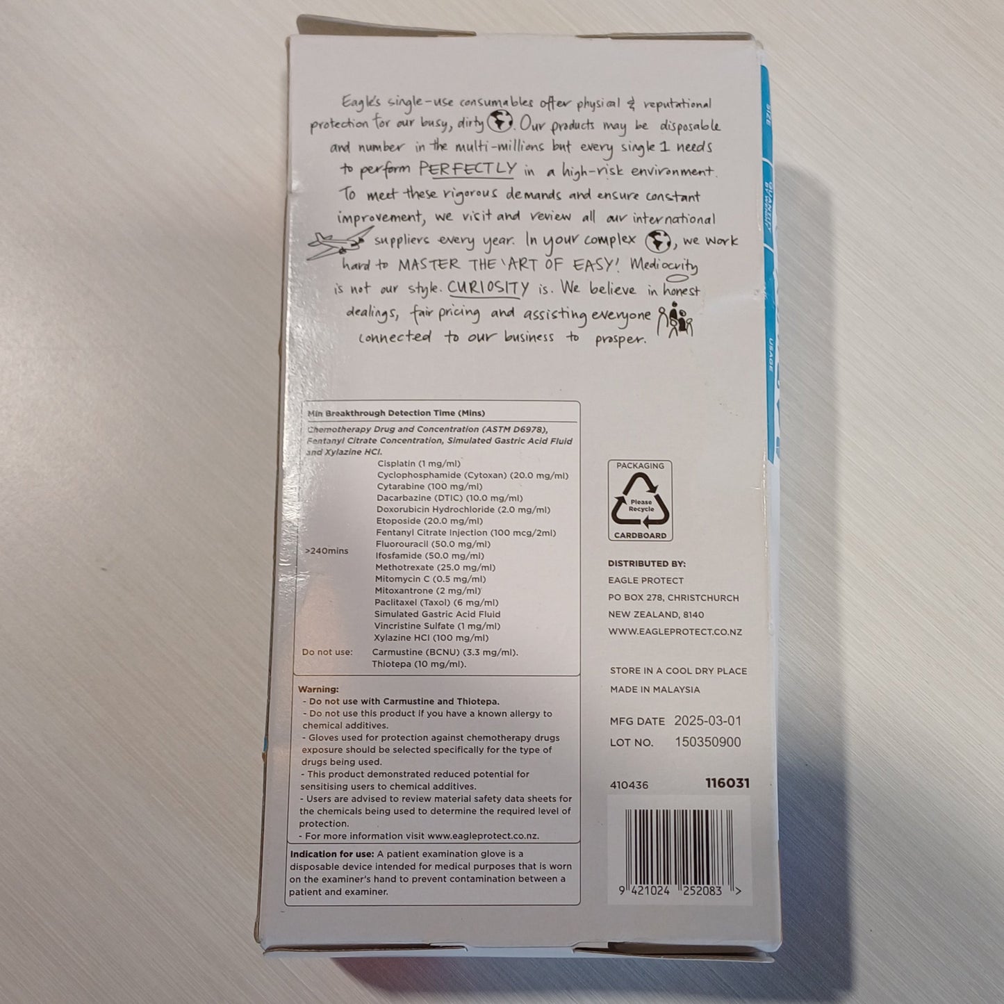 Sensitive Nitrile Gloves (Medium)