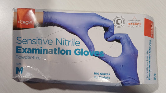 Sensitive Nitrile Gloves (Medium)