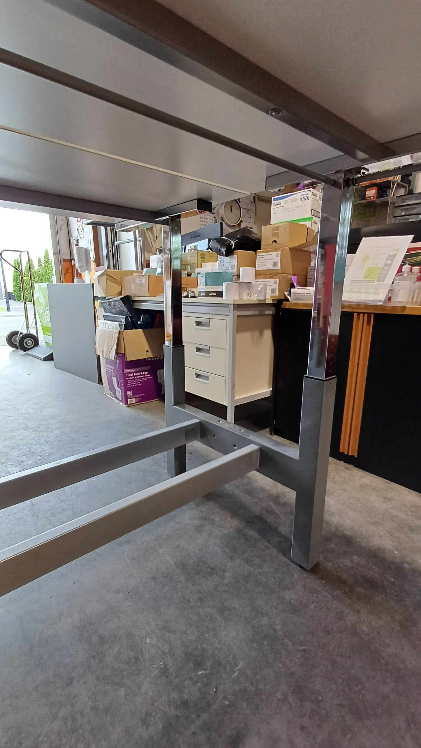 Adjustable windup Sit/Stand Double Desk-2 Person