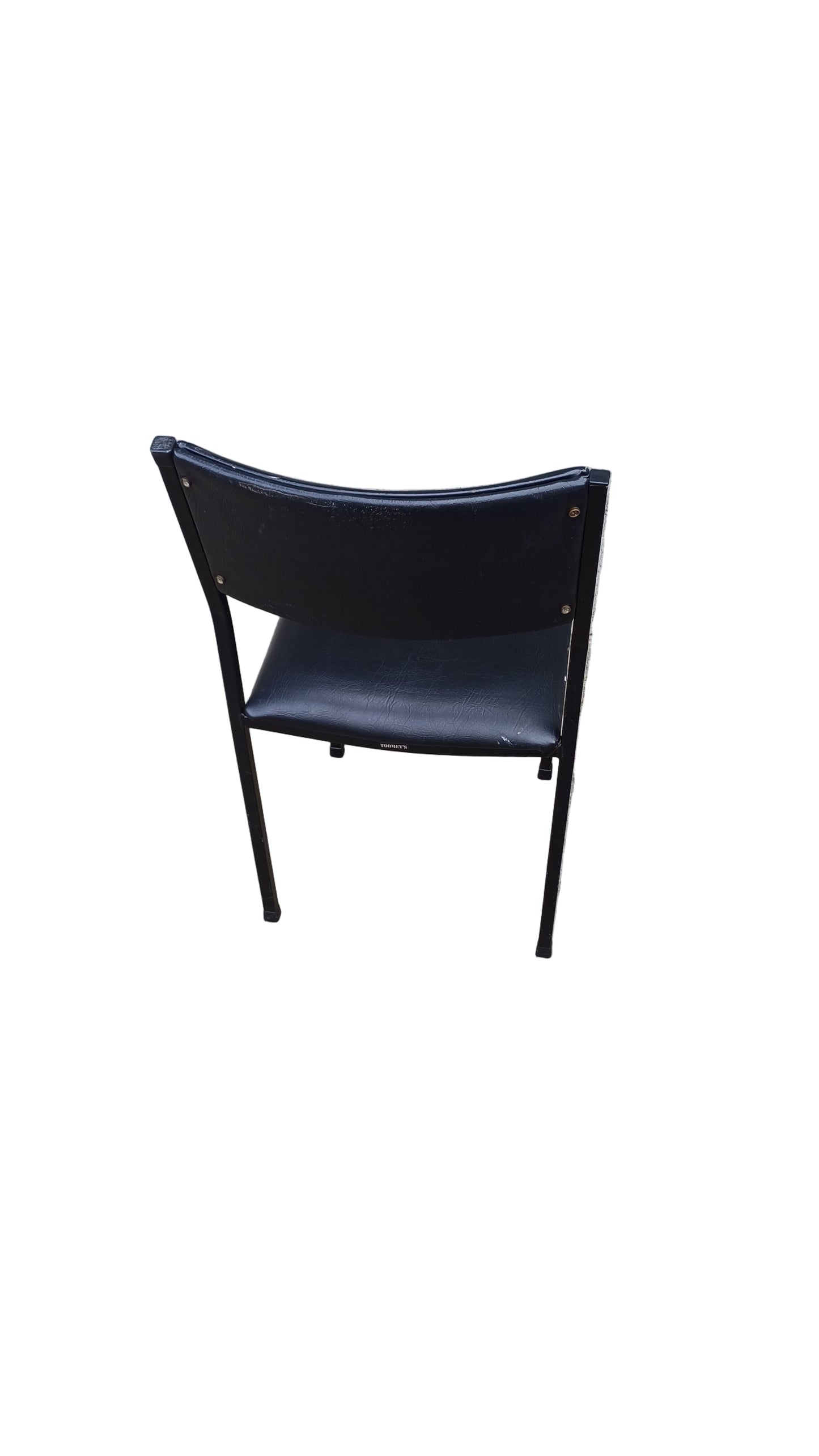 Black leather office chair