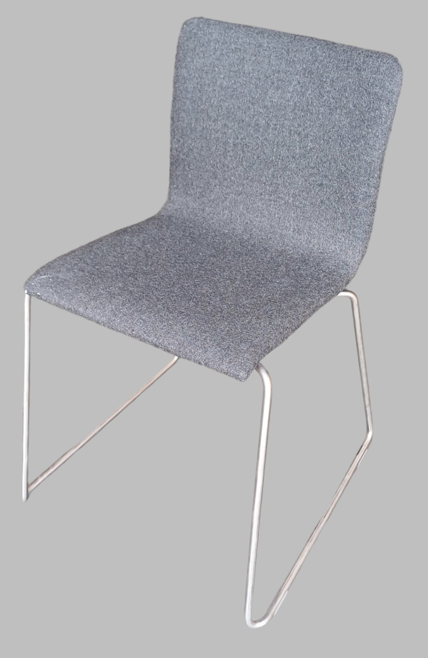 Grey Seat with Metal Legs