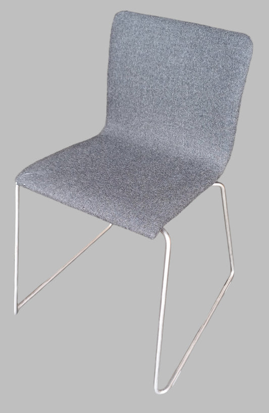 Grey Seat with Metal Legs