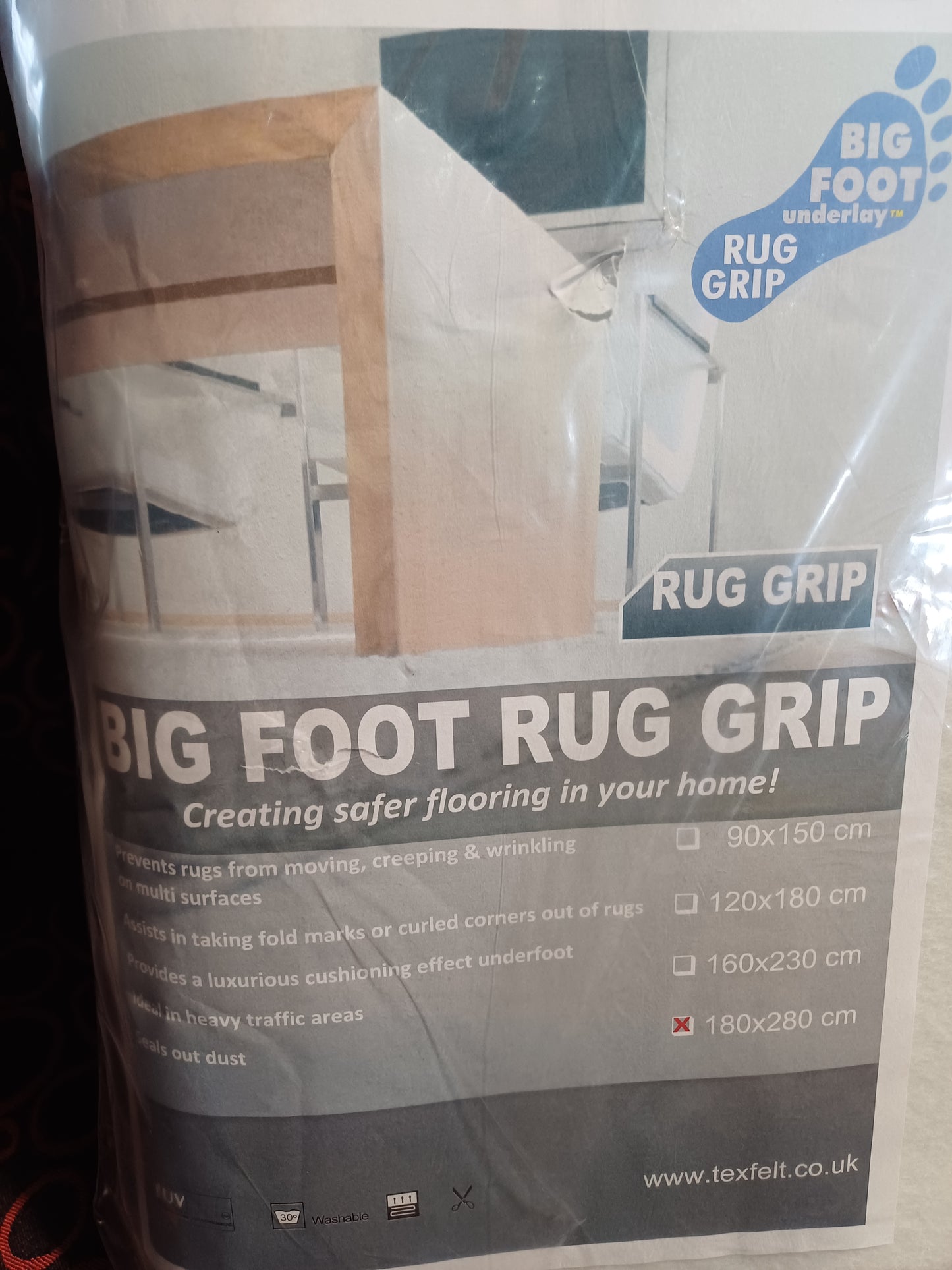 Big Foot Rug Grip (180X280cm)