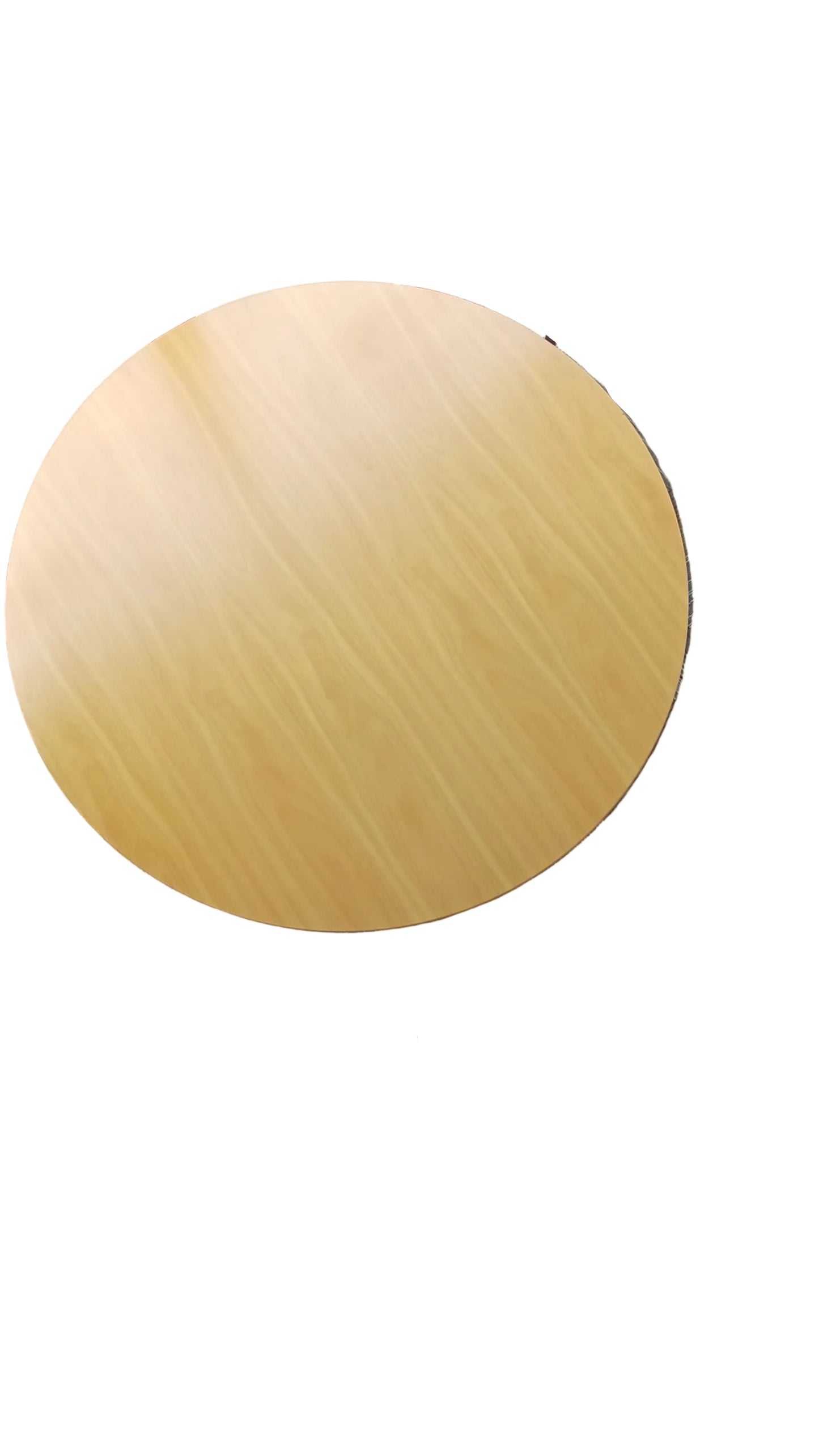 Round Woodgrain Table