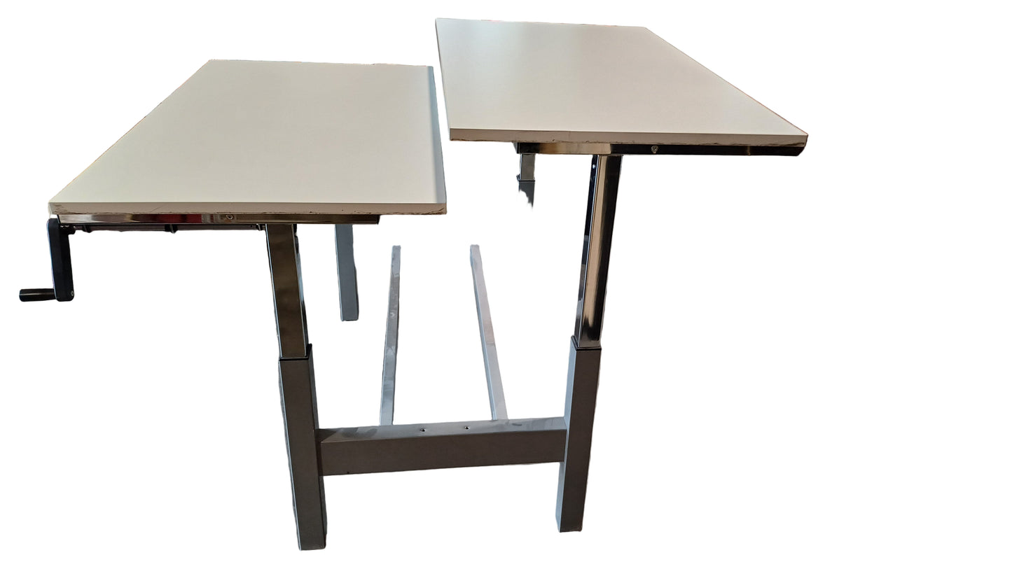 Adjustable windup Sit/Stand Double Desk-2 Person