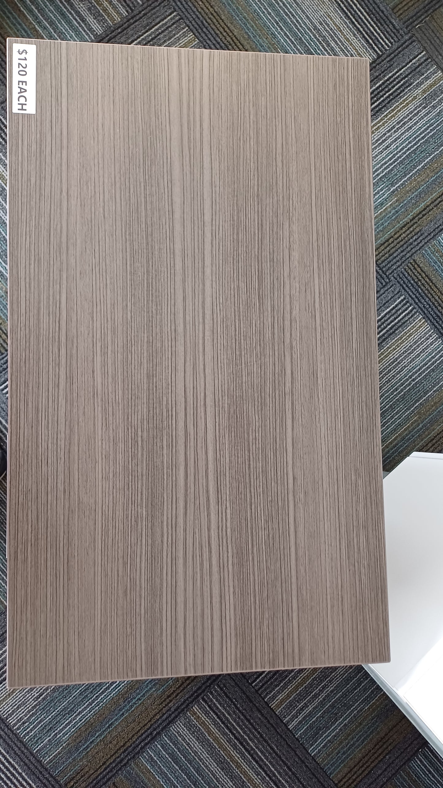 Dark Grey Cabinet with Two Drawers and Double shelf Cupboard