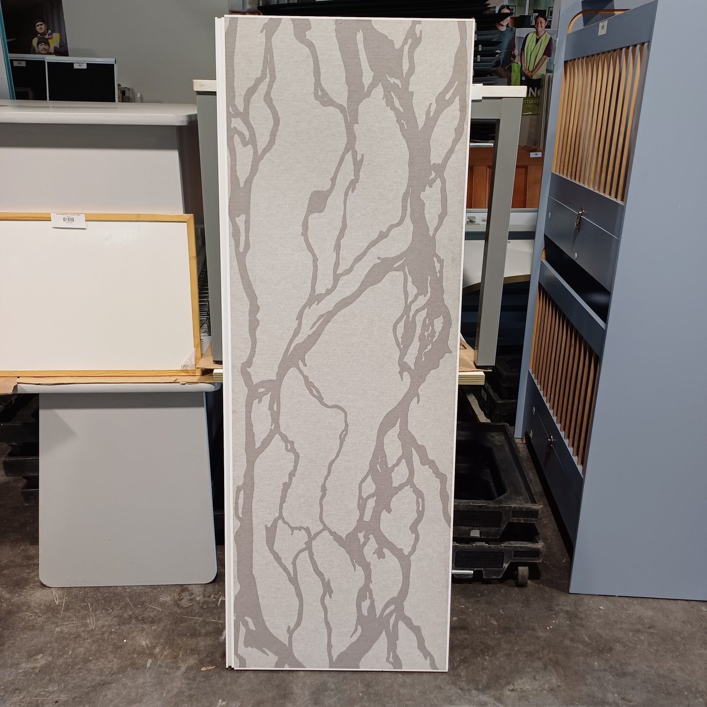 White and Grey Partition Divider