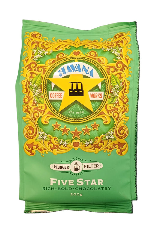 Havana five star plunger/filter coffee -200g