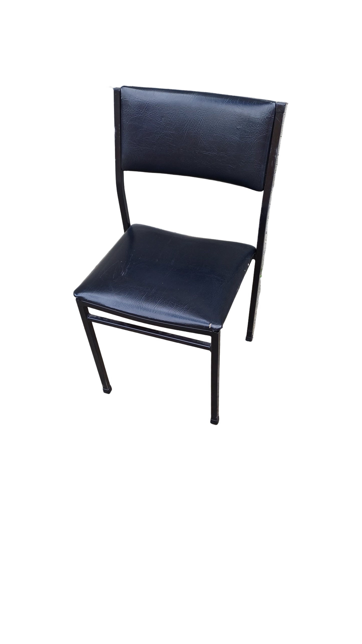 Black leather office chair