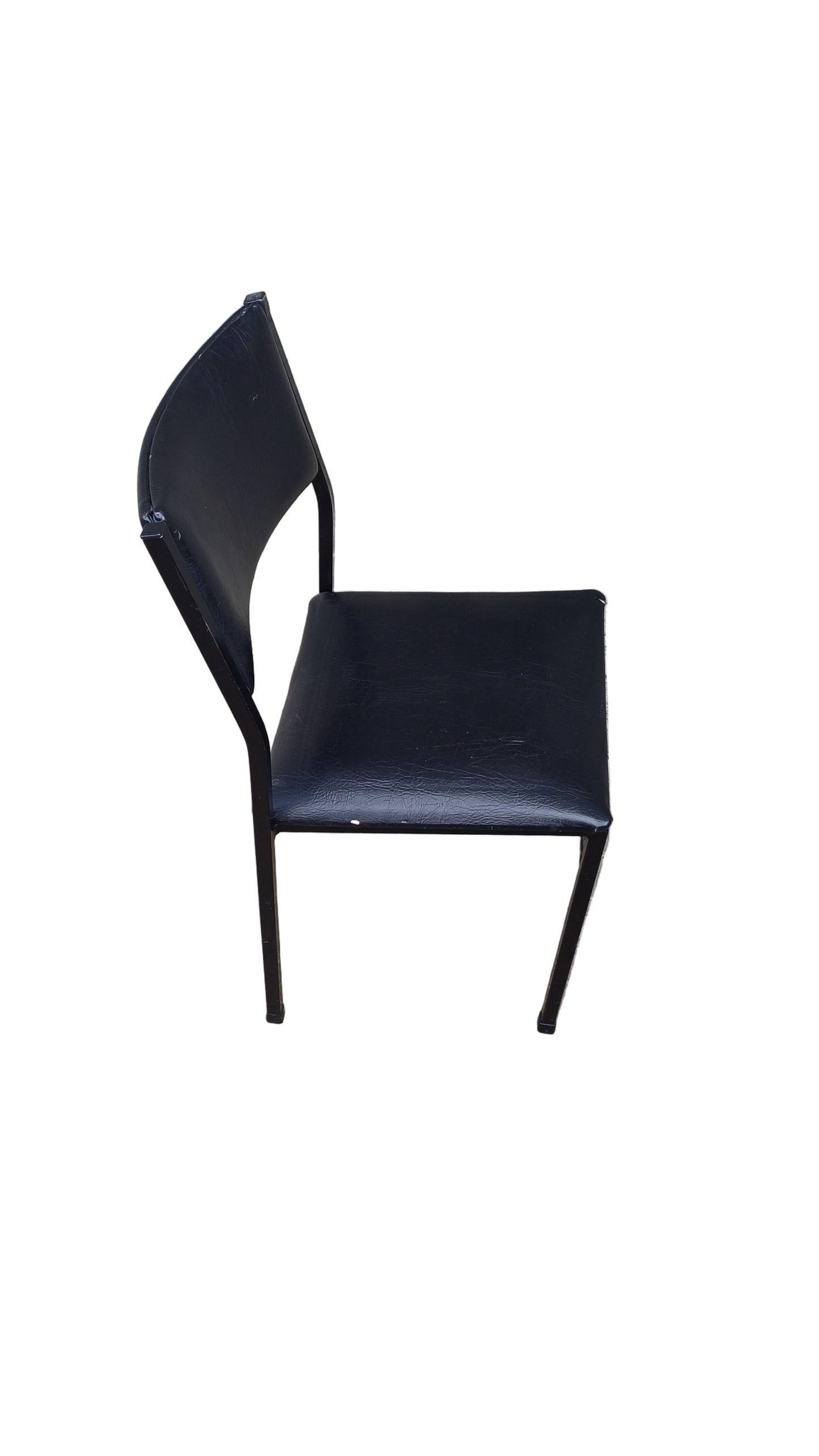 Black leather office chair