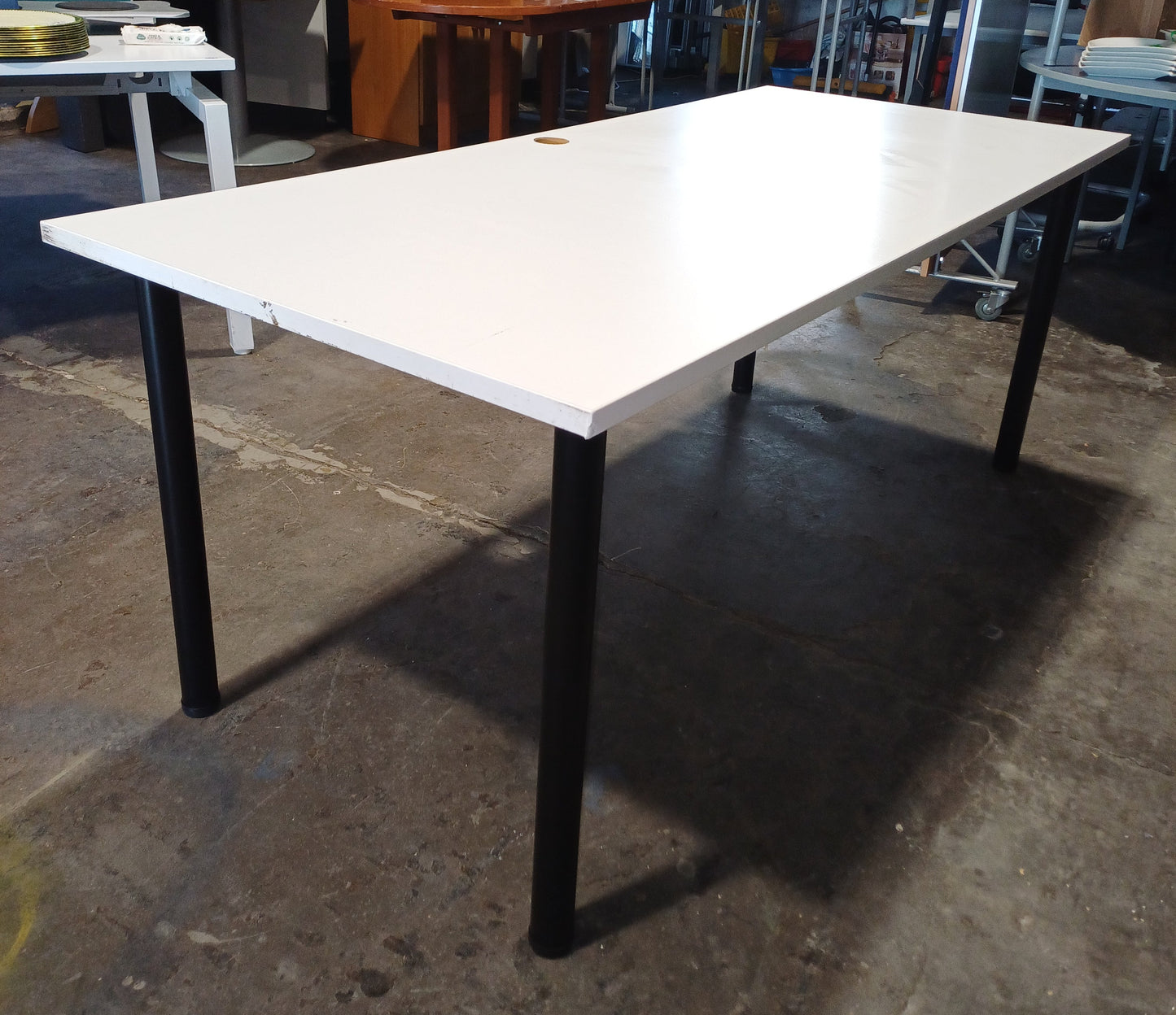 White Office Desk