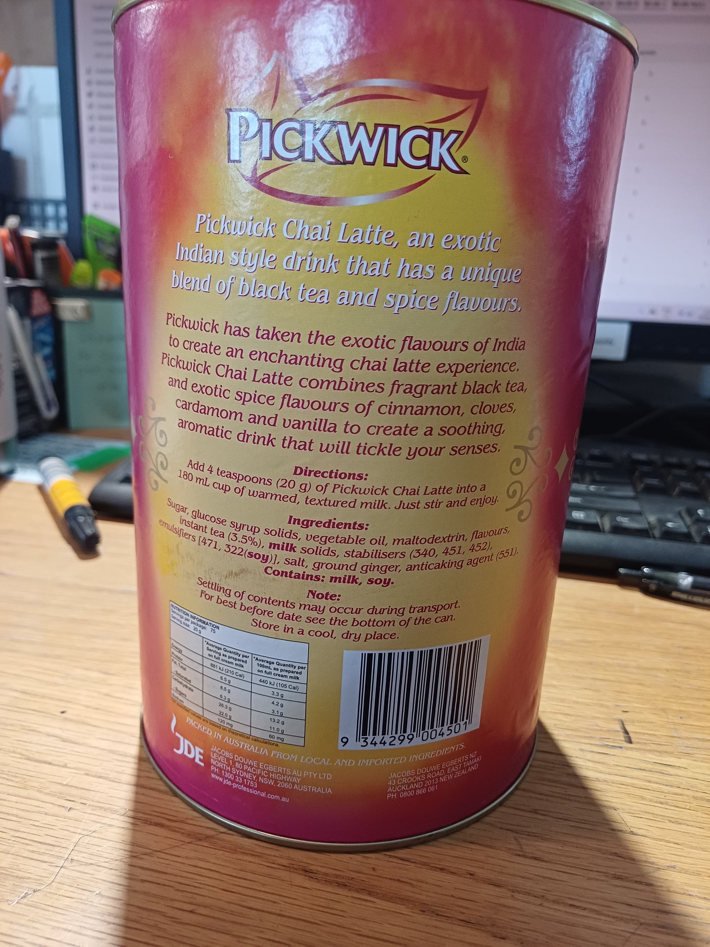 Pickwick Chai Latte 1.5kg